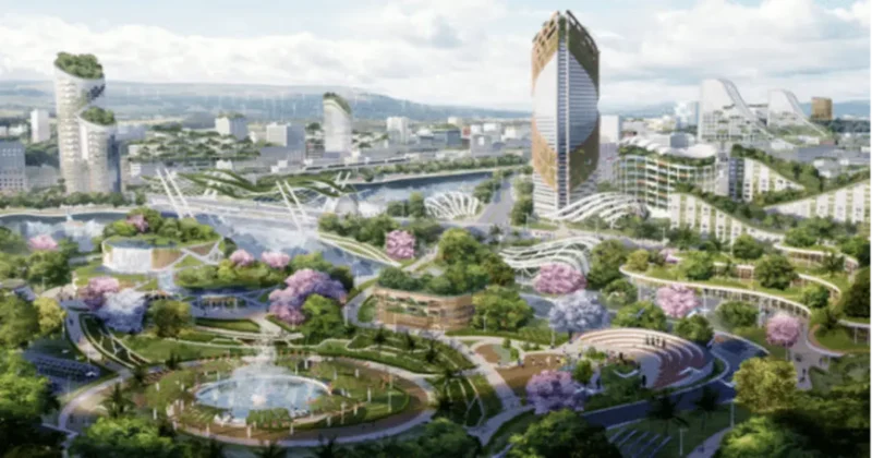 Futuristic City with Sustainability